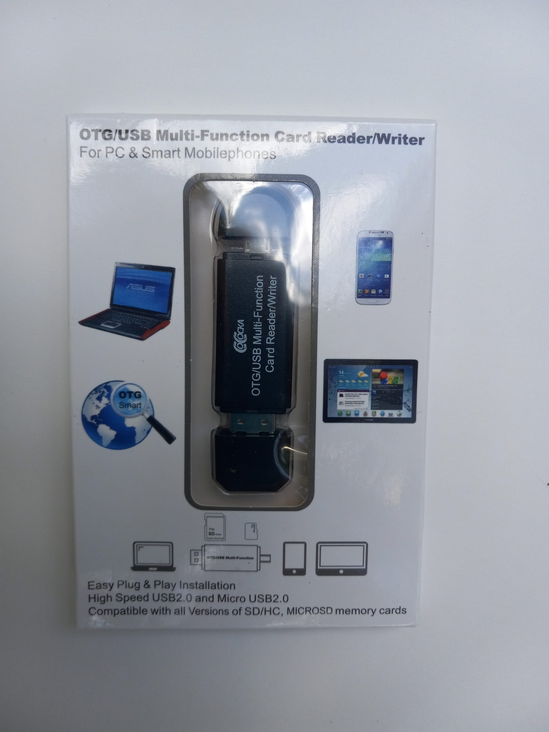 Micro SD Card Reader, 2.0 USB and Micro USB Adapter Cetalingua Project